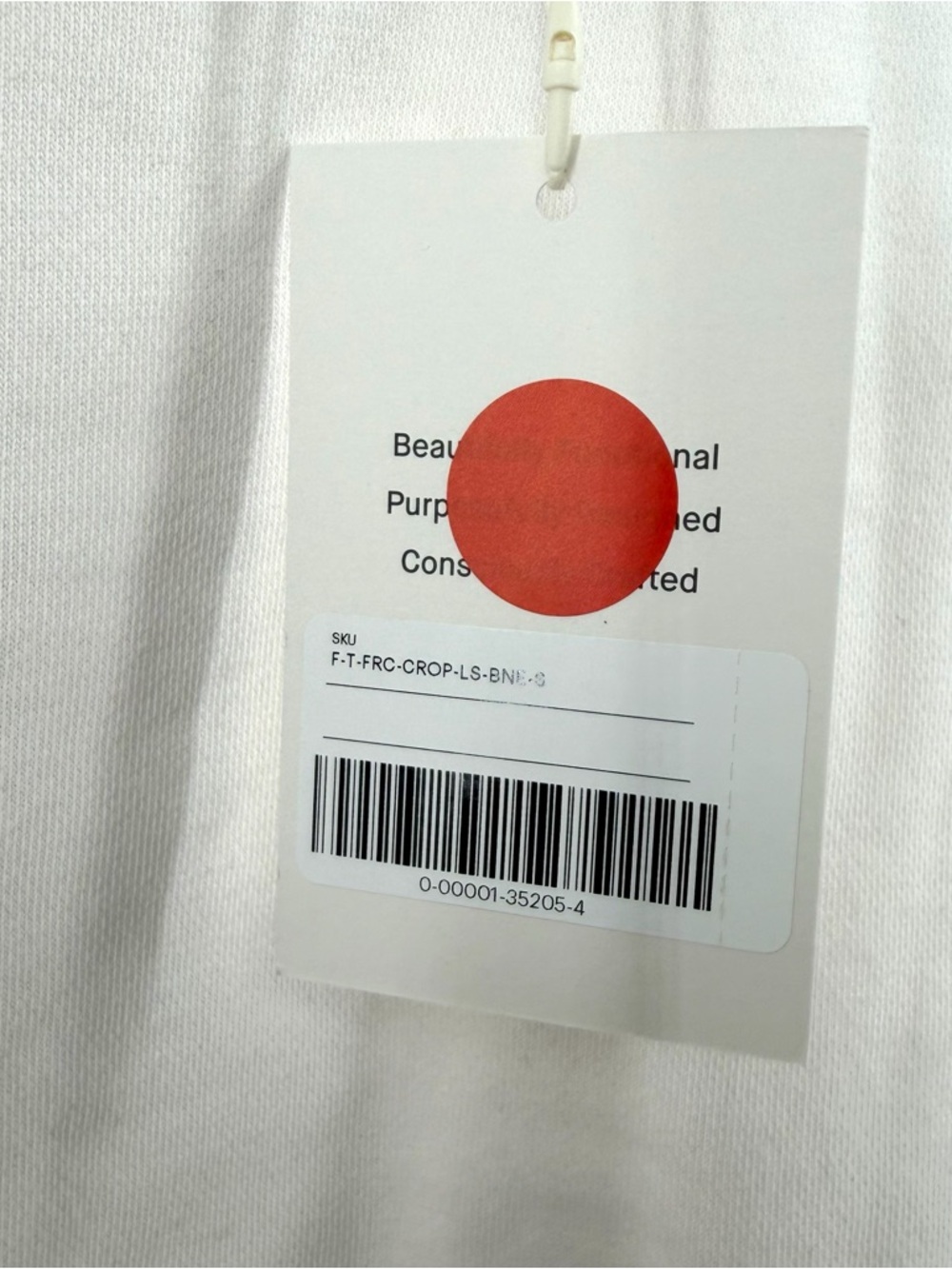 Everlane Cropped Luxe Fleece Sweatshirt in bone Size S - Picture 3 of 6